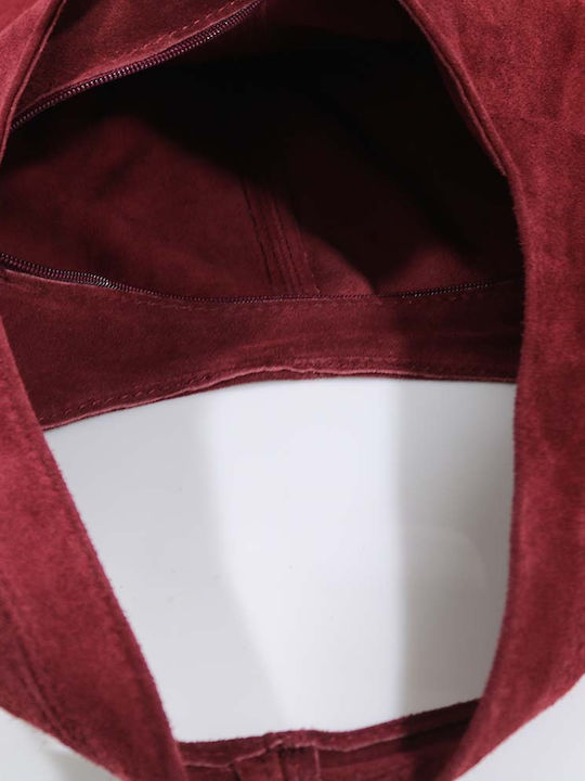 Leather Women's Bag Shoulder Burgundy