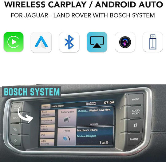 Digital IQ Car Audio System for Land Rover Range Rover Jaguar XE 2011-2017 (Bluetooth/USB/AUX/WiFi/GPS/Apple-Carplay/Android-Auto) with Touch Screen 8"
