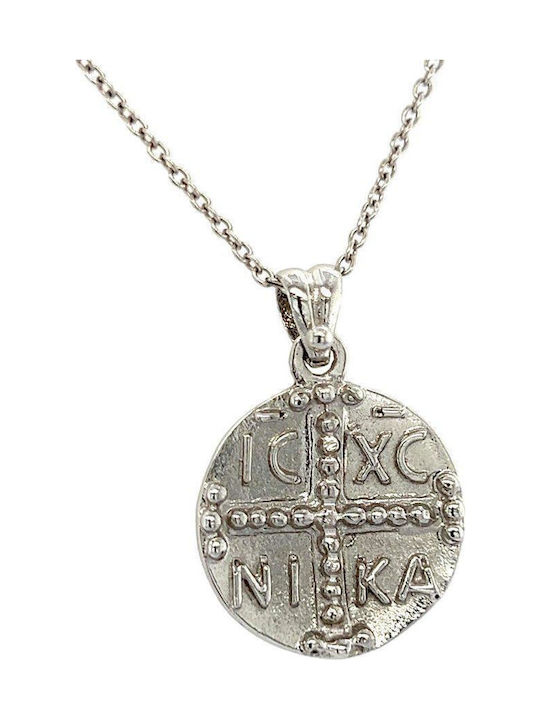 Xryseio Anhänger Kinder Amulett Konstantinato aus Weißgold 14K KN1073