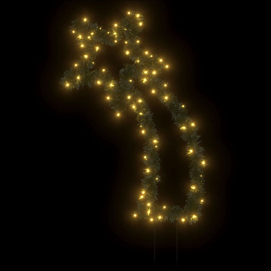 80 Lichterketten LED 62cm Warmes Weiß USB Typ Meteor 1Stück