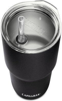 Camelbak Tumbler Sst Vacuum Insulated Sticlă Termos Oțel inoxidabil Fără BPA Negru 900ml cu Paie