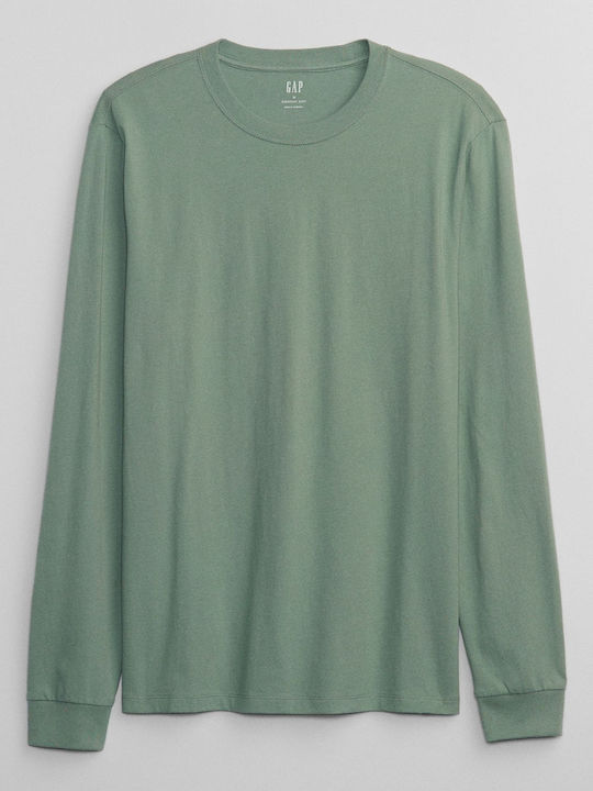 GAP Bluza Bărbătească cu Mânecă Lungă Sage Green