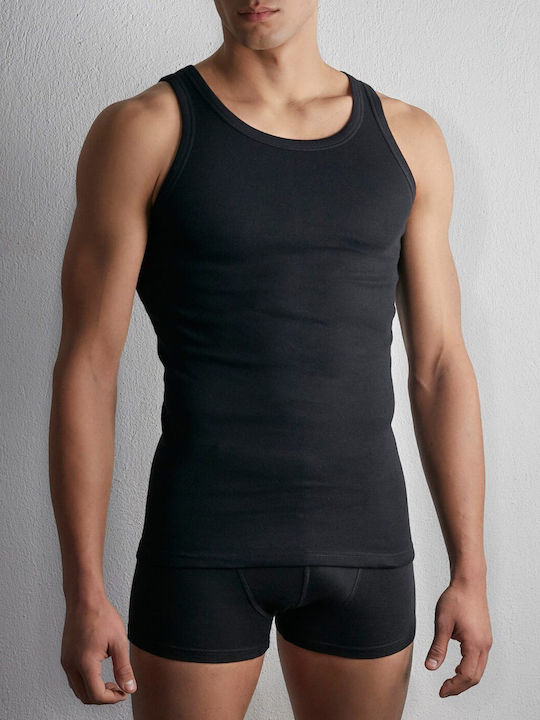 Ανδρικές Φανέλες Αμάνικες μαύρο 2Pack