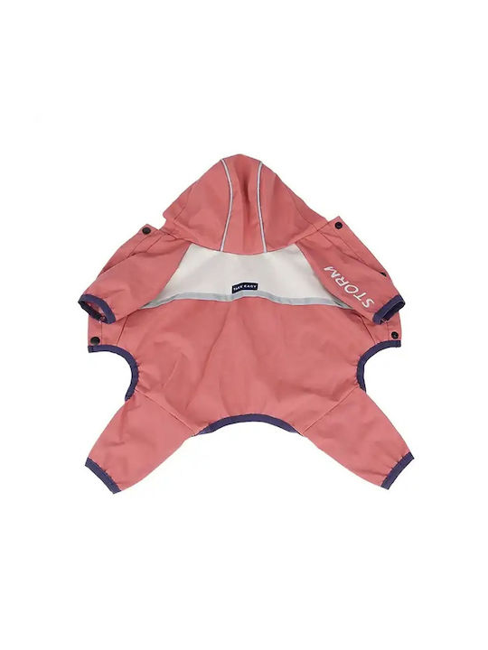 Orange Waterproof Dog Coat with Hood