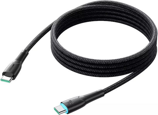 Joyroom Starry Series Geflochtenes USB 2.0 Kabel USB-C männlich - USB-C 60W PD Schwarz 1m SA32-CC3