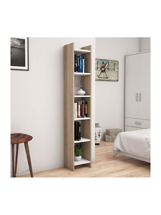 Bookcase Darco White 28.6x22x160cm