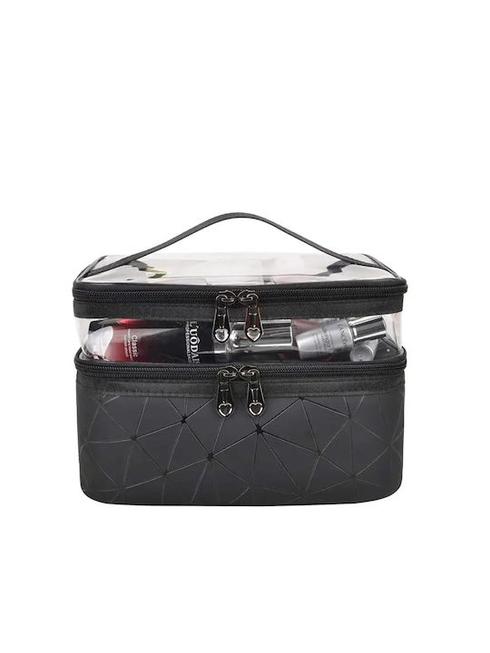 Aria Trade Toiletry Bag in Black color 22cm