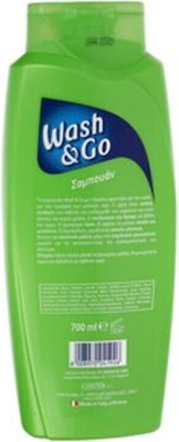 Wash & Go 5 Δράσεις Με Χαμομήλι Shampoos Reconstruction/Nourishment for Normal Hair 700ml