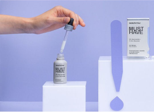 Gerovital Must Have Moisturizing Face Serum with Niacinamide & Panthenol for Dark Spots & Acne 30ml