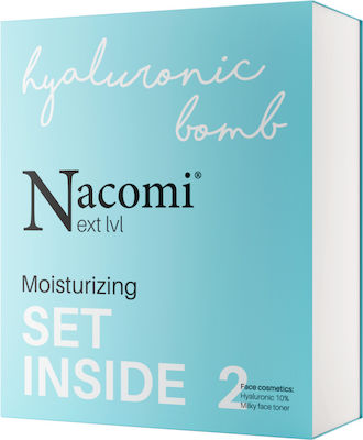 Nacomi Hyaluronic Bomb Set Îngrijire pentru Hidratare cu Gel de curatare pentru fata & Crema de fata