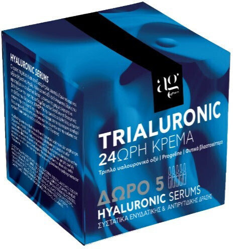 Ag Pharm Trialuronic 24hours Cream Σετ Περιποίησης για Αντιγήρανση & Ενυδάτωση