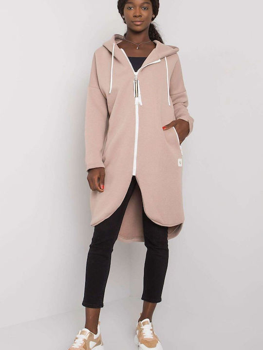 Relevance Women's Long Hooded Cardigan Beige