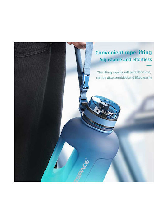 Uzspace Παγούρι 1700ml Μαύρο
