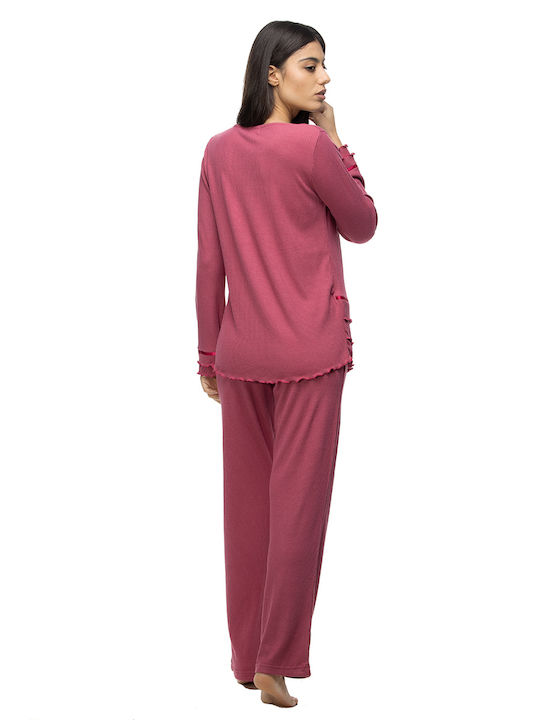 Zaboo Set Winter Women's Pajamas Pink