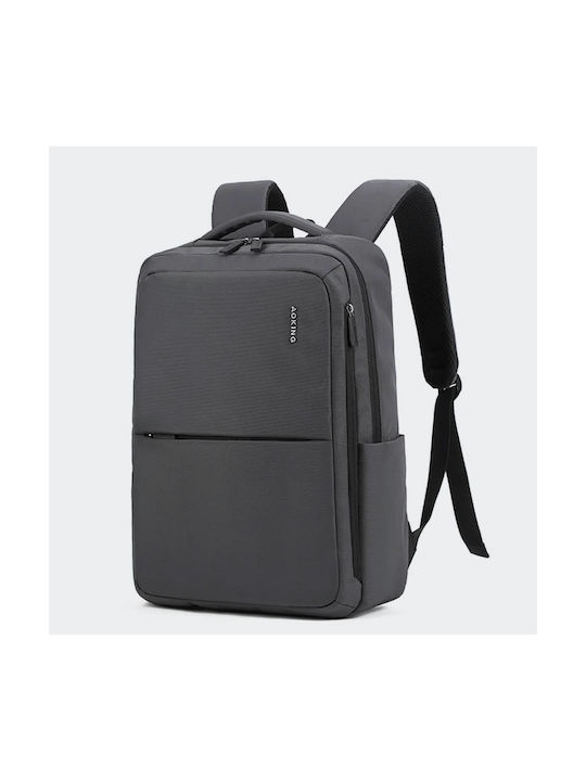 Aoking Fabric Backpack with USB Port Gray 15lt