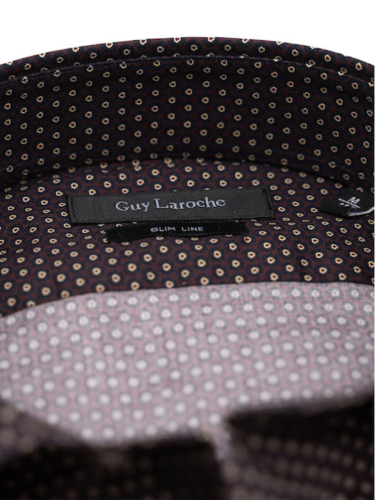 Guy Laroche Men's Shirt Long Sleeve CAFE