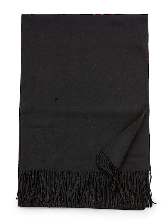 Verde Women's Wool Scarf Black