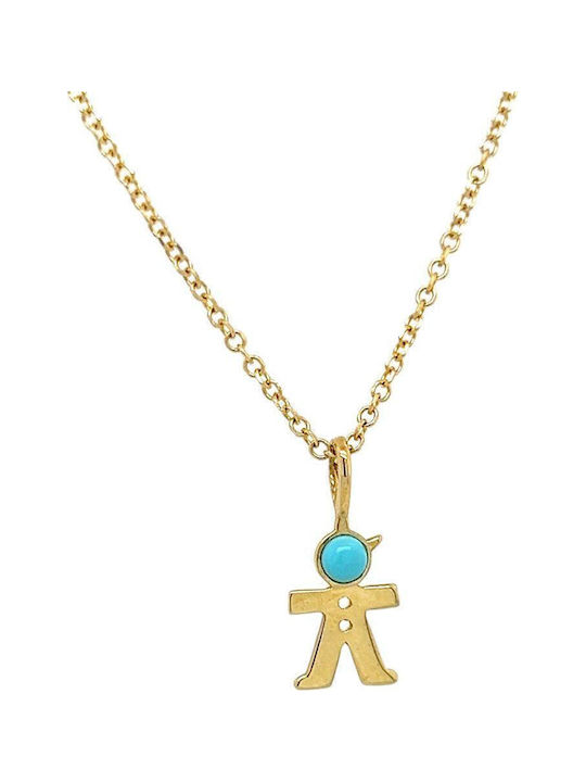 Xryseio Kids Pendant Family in Gold 14K