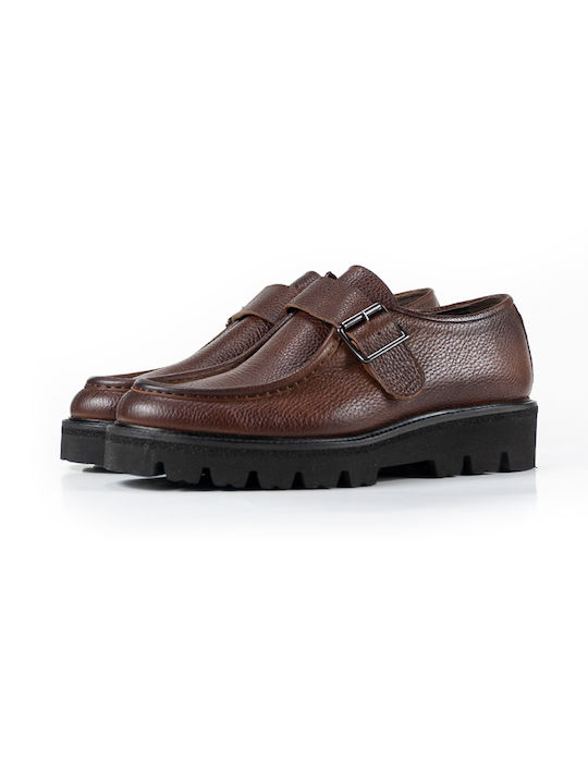 Vice Men's Leather Moccasins Brown