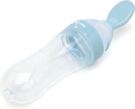 Kiokids Silicone Baby Feeder for 6+ months Light Blue