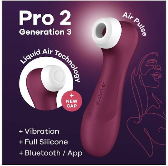 Satisfyer Pro 2 Generation 3 Αναρροφητής Αιδοίου με Δόνηση Wine Red
