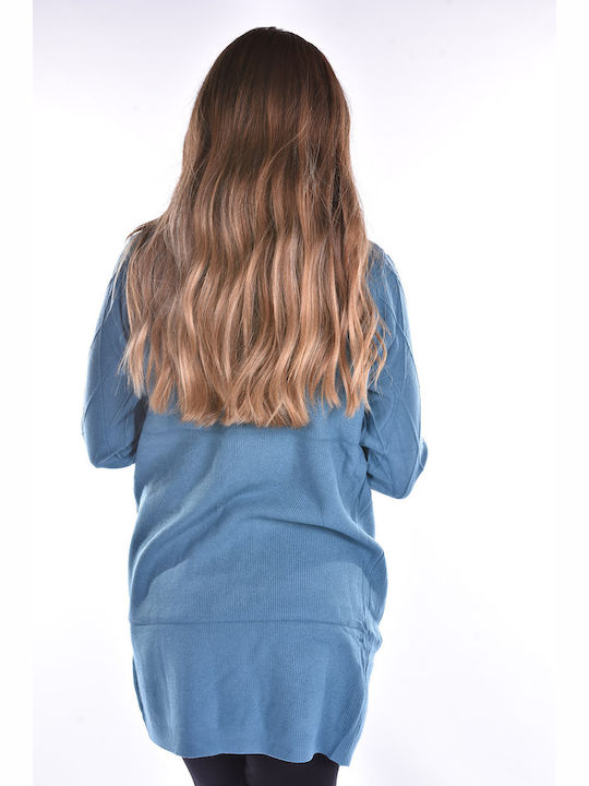 Women's Knitted Cardigan in Petrol