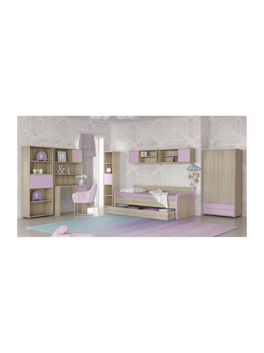 Kids Wooden Shelf Beige 200x30x41.2cm