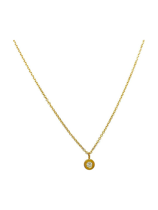 Xryseio Παιδικό Κολιέ από Χρυσό με Αλυσίδα 14K NK_ΧΚ3839