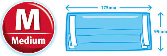 MEGA Surgical Masks Single Use Type II Medium Protective Mask Non-Reusable Type II Surgical Medium Blue 5pcs