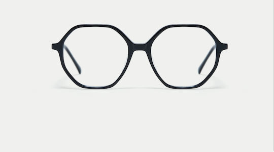 Gigi Barcelona Women's Acetate Prescription Eyeglass Frame Black 8111/1