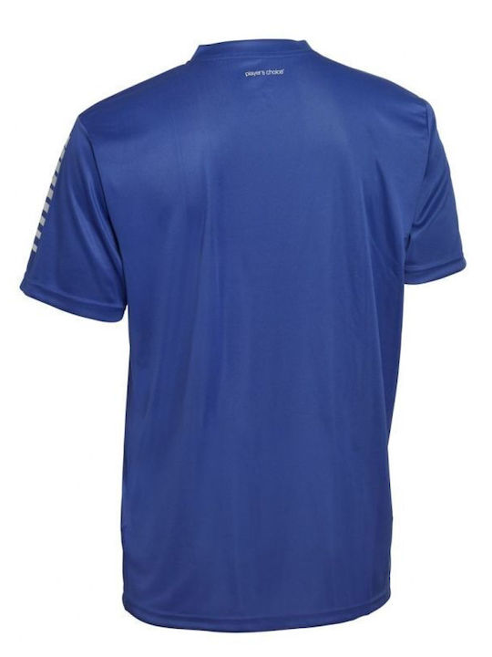 Sportliches Herrenbluse Kurzarm Blau