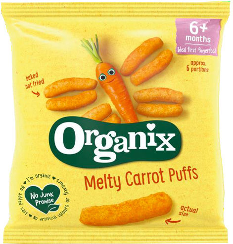 Organix Cheese Puffs Sticks 20gr for 6+ months