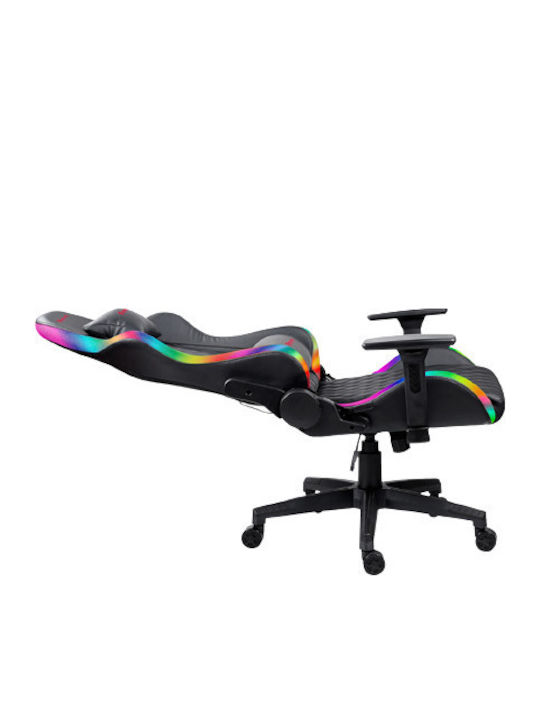 Havit GC907 Καρέκλα Gaming Δερματίνης με Ρυθμιζόμενα Μπράτσα και RGB Φωτισμό Μαύρη