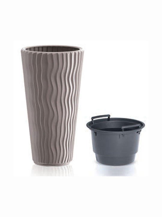 Iliadis Sandy Plant Pot Gray 40x40x71cm.