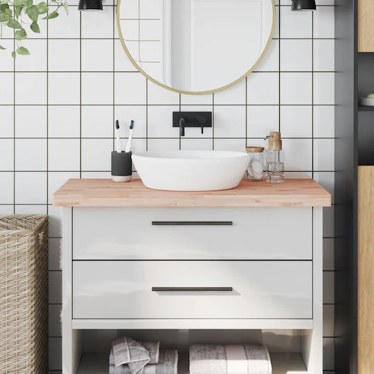 vidaXL Wood Countertop without Sink L100xW50xH4cm Beech