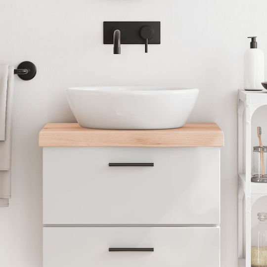 vidaXL Waschtisch ohne Waschbecken L60xB40xH6cm Braun