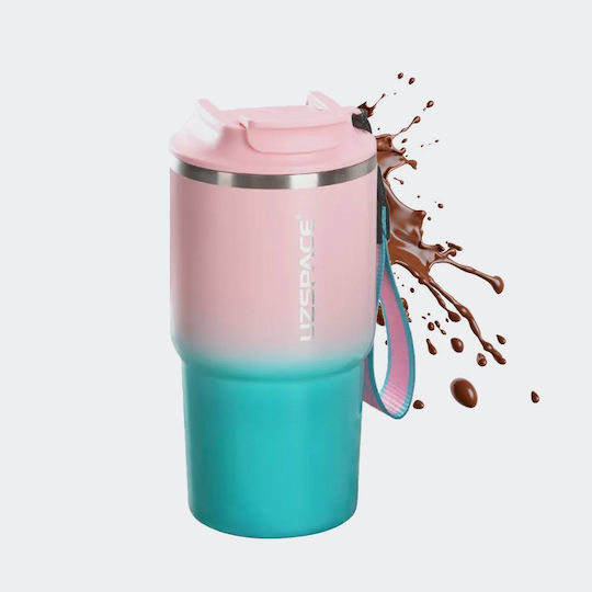 Uzspace Ποτήρι Θερμός Ανοξείδωτο 580ml Πολύχρωμο