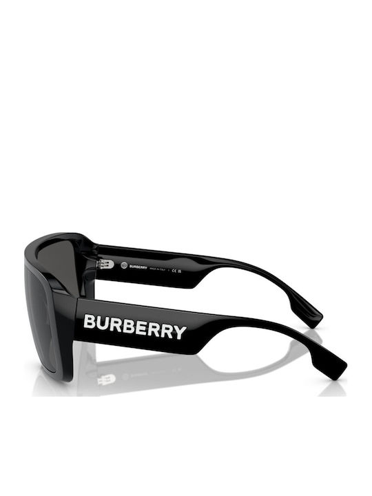 Burberry Unisex Sunglasses With Black Horn-Rimmed Frame And Grey Lens BE4401U 300187