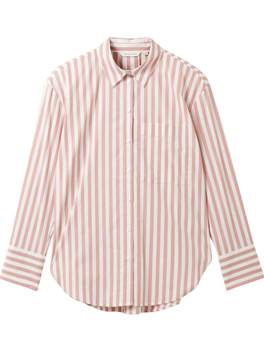 Langärmelig Damen Hemd Pink (32420) Gestreift