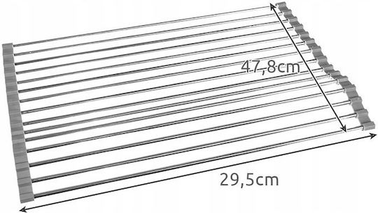 Ruhhy Grătar Pentru Chiuvetă Metalic Gri 29.5x47.8cm