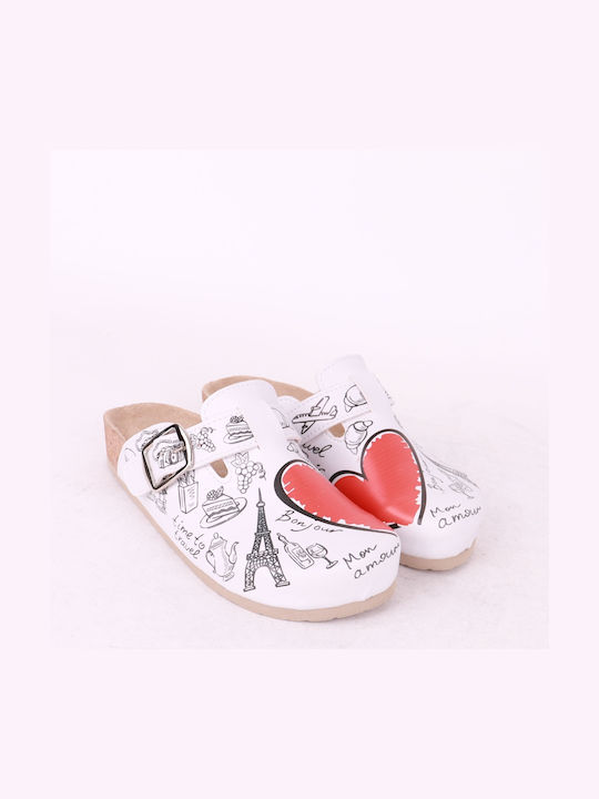 Comfort Way Shoes Anatomisch Clogs Weiß