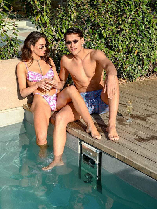 Bikini-Set Blumen Rosa