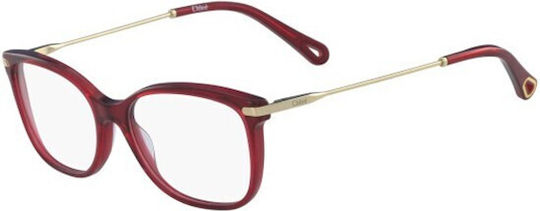 Chloe Plastic Eyeglass Frame Red CE2718-613-53-16-140