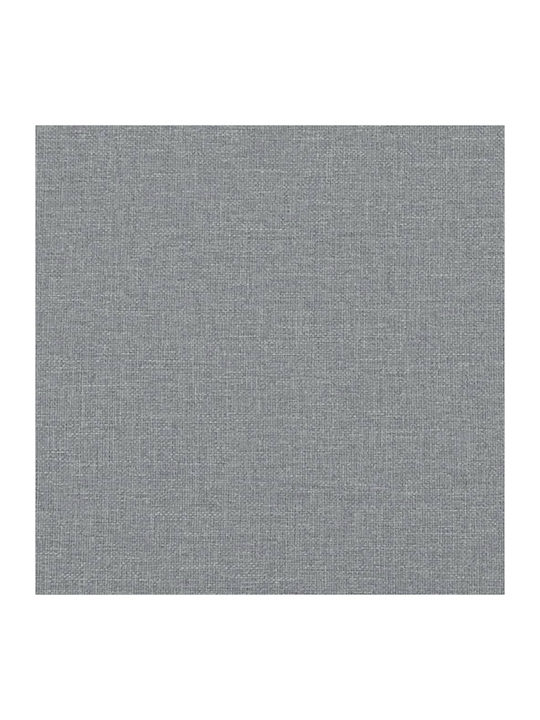 Living Room Furniture Set 3-Seater & 2-Seater & Stool Gray
