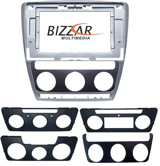Bizzar DIN Fascia Panels 2 Din Compatible with Screen 10" for Skoda Octavia