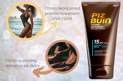 Piz Buin Hydro Infusion Waterproof Crema protectie solara Gel SPF15 150ml