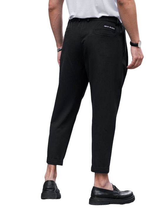 Twin Black Men's Trousers Black