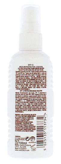 Malibu Malibu Sonnencreme Spray Mittlerer Schutz Wasserdichte Körper Sonnenlotion SPF15 in Spray 100ml