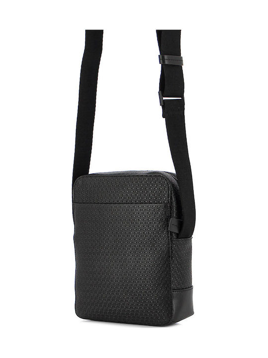 Modern Bar Leather Men's Bag Shoulder / Crossbody Black