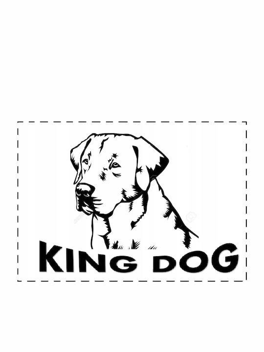 KingDog Sofa für Hunde Schwarz 75x65cm